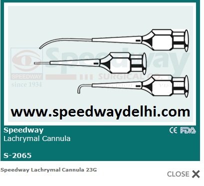 Lacrimal Cannulas Suppliers Surgery Accessories of Speedway Surgical Co 1586/31 M.J. Building, - Photo 2 of 8