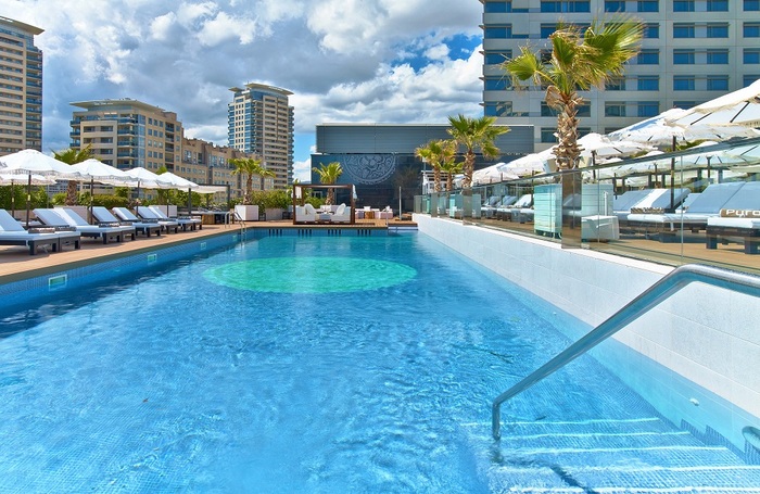 Purobeach Barcelona Pool at Hilton Diagonal Mar Barcelona Hilton Diagonal Mar Barcelona of Hilton Diagonal Mar Barcelona Passeig del Taulat 262-264 - Photo 12 of 33 Purobeach Barcelona Pool at Hilton Diagonal Mar Barcelona Hilton Diagonal Mar Barcelona of Hilton Diagonal Mar Barcelona Passeig del Taulat 262-264 - Photo 12 of 33