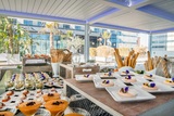 Pergola Buffet Setup at Hilton Diagonal Mar Barcelona Hilton Diagonal Mar Barcelona Passeig del Taulat 262-264 