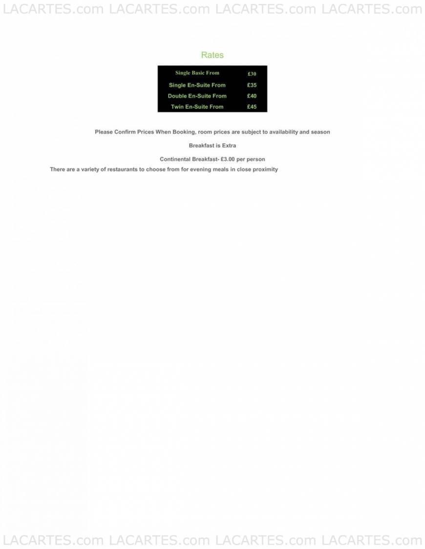  Pricelists of Croydon Hotel 112 Lower Addiscombe Road - Photo 1 of 1