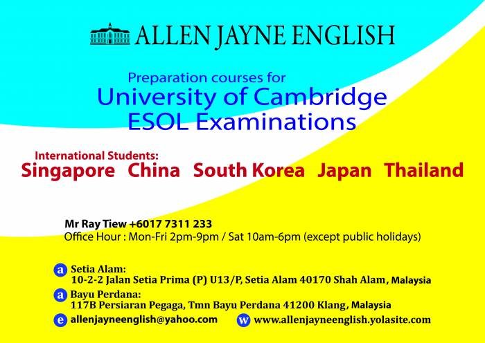 Allen Jayne English Company Details Profile Photos of Allen Jayne English 10-2-2 Jalan Setia Prima (P) U13/P, Setia Alam Seksyen U13 - Photo 3 of 3