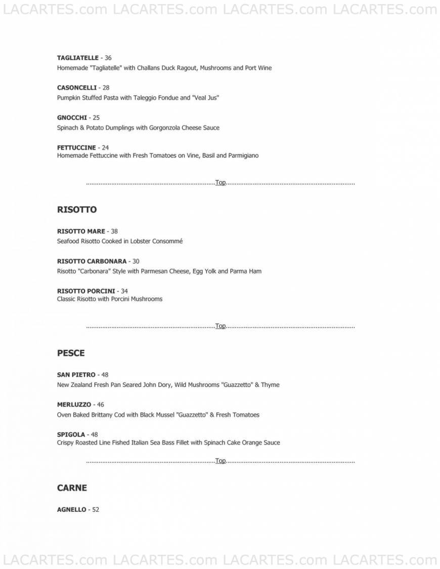  Pricelists of Garibaldi Italian Restaurant & Bar 36 Purvis Street #01-02 - Photo 3 of 7