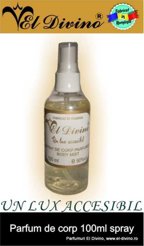 Spray de corp parfumat 100 ml Afther-Shave-Body-Perfume of El Divino Perfumes Romania Al. Obregia, Nr. 37, Sector 4 - Photo 1 of 5
