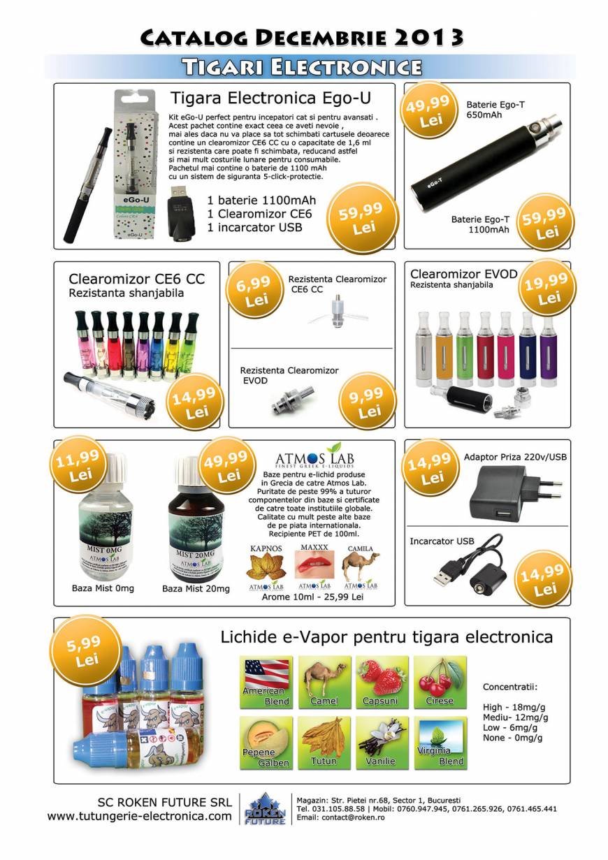  Pricelists of Tutungerie Electronica - Roken Future str. Pietei nr.68 - Photo 2 of 6