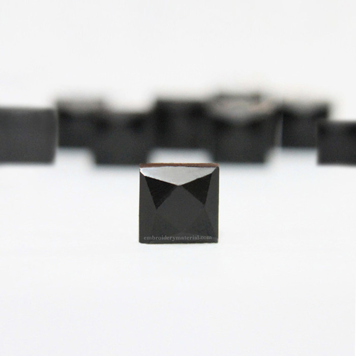 Hot Fix Black Glass Crystal<br />
Style: - Flat Back Diamond Cut Square Shape Glass Crystal<br />
Size: - 7*7MM Square<br />
Color:- Black<br />
Material:- Glass Products of Embroidery Material E-71, 2nd Floor, Sector-6 - Photo 1 of 4 Hot Fix Black Glass Crystal<br />
Style: - Flat Back Diamond Cut Square Shape Glass Crystal<br />
Size: - 7*7MM Square<br />
Color:- Black<br />
Material:- Glass Products of Embroidery Material E-71, 2nd Floor, Sector-6 - Photo 1 of 4