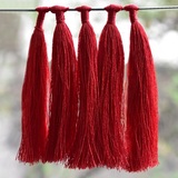 Red Color Polyester Tassels
Style: Handmade Tassels 
Size: 10CM (approx.)
Price: INR 75.00, Embroidery Material, Noida