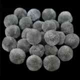 25 Pieces, Grey Color Pom Poms
Style: Dense Pom Pom Balls  
Size: 2.2CM (approx.)
Price: INR 49.00, Embroidery Material, Noida