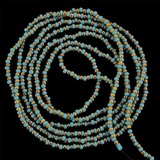Preciosa Seed Bead Strings in Sky Blue and Creamy Gold Color
Style: Preciosa Seed Bead Strings 
Size of Bead: 15/0
Price: INR 99.00, Embroidery Material, Noida