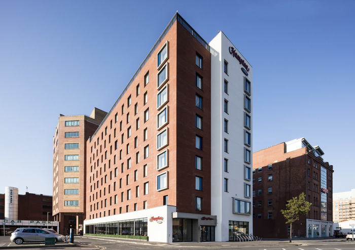 Hampton by Hilton Belfast City Centre - Hotel Exterior Profile Photos of Hampton by Hilton Belfast City Centre 15 Hope St - Photo 11 of 12 Hampton by Hilton Belfast City Centre - Hotel Exterior Profile Photos of Hampton by Hilton Belfast City Centre 15 Hope St - Photo 11 of 12