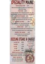 Menus & Prices, The Kings Arms Ludham, Great Yarmouth