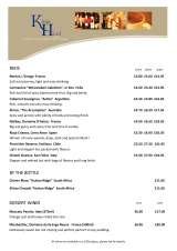 Menus & Prices, The Kingâ€™s Head Brooke, Norwich