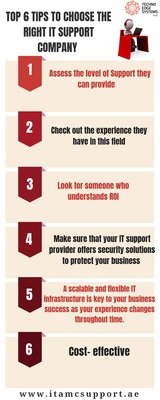 Top 6 tips to choose the right IT Support Company, IT AMC Support Dubai - Techno Edge Systems, Bur Dubai