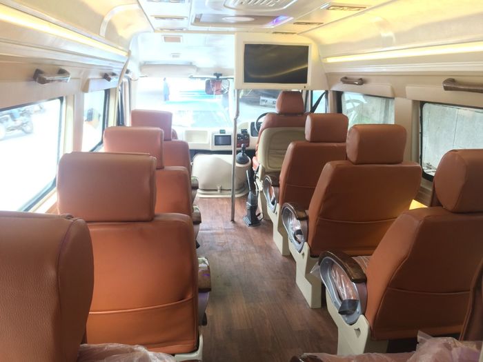  Interior of Tempo Traveller hire, Mini Bus and Bus Hire Rental Delhi Paras Interna 365, Third Floor, Aggarwal Modern Bazar, Plot No. C-33, Lawrence Road - Photo 1 of 5