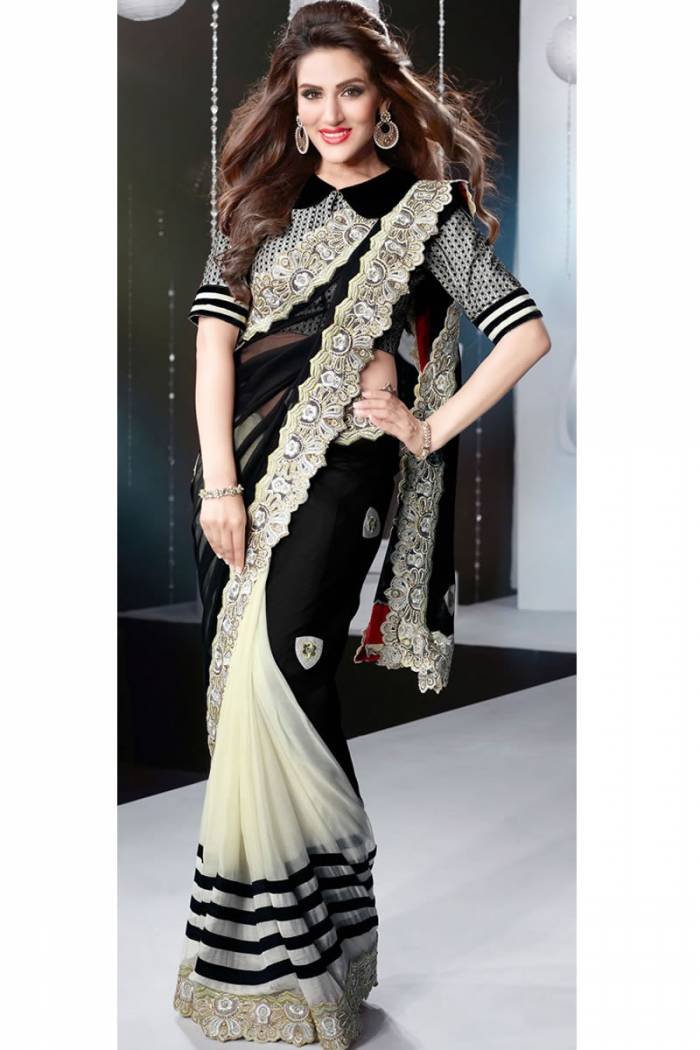 Party wear sarees Profile Photos of Sky Sarees Plot No : 13, First Floor,  Bhathena-2 - Photo 10 of 23