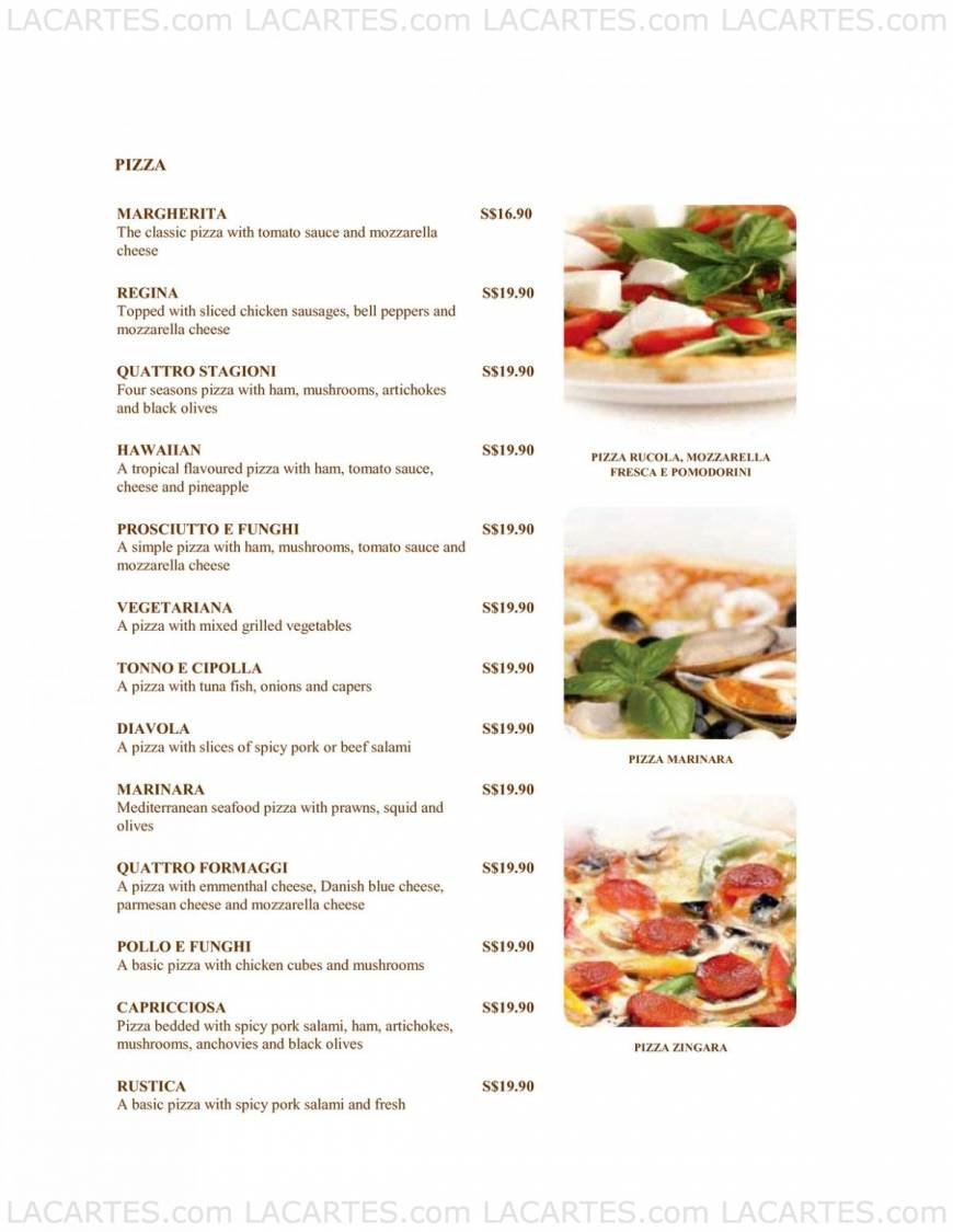  Pricelists of Pasta Fresca Da Salvatore @ Boat Quay 30 Boat Quay - Photo 9 of 13