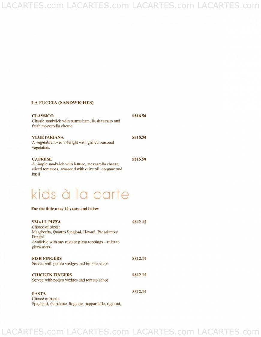  Pricelists of Pasta Fresca Da Salvatore @ Boat Quay 30 Boat Quay - Photo 11 of 13