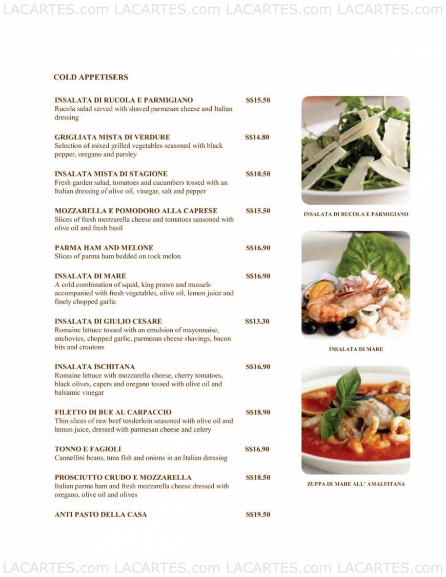  Pricelists of Pasta Fresca Da Salvatore @ Boat Quay 30 Boat Quay - Photo 13 of 13