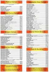 Menus & Prices, Curry House Indian Restaurant, West Wickham