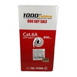 Cat6A CMR Riser Rated 1000FT Bulk Cable Solid Copper White, Cat6a Cable Company, Fremont