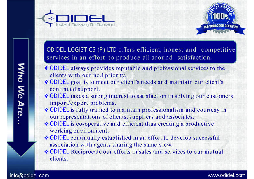  Pricelists of ODIDEL LOGISTICS PRIVATE LIMITED K-17, R.K. Complex, Mahipalpur Extn., - Photo 8 of 11