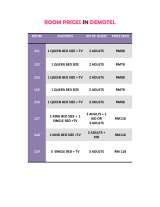 Menus & Prices, DE MOTEL KULIM, KULIM