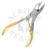 Gold Plated Nail Nipper Lap Joint-Aerona Beauty, Nail Nippers-Professional Nail Nipper-Aerona Beauty, Sialkot