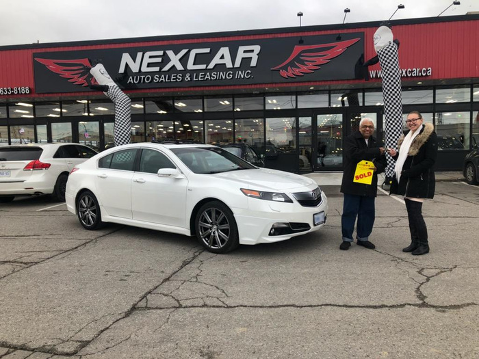 Nexcar Sold White Acura Toronto Happy Client Photo 2 of Nexcar Auto Sales & Leasing 1235 Finch Ave West - Photo 54 of 77