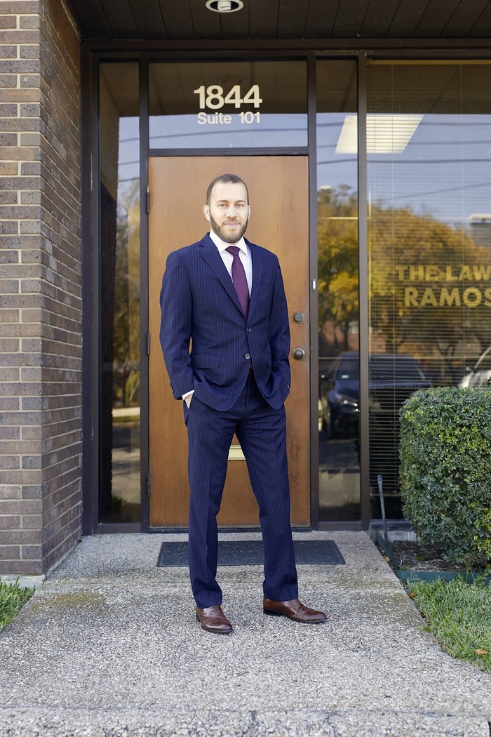 Eric Ramos (standing in front of office) Profile Photos of Eric Ramos Law, PLLC 1411 San Dario Ave, #2 - Photo 4 of 5