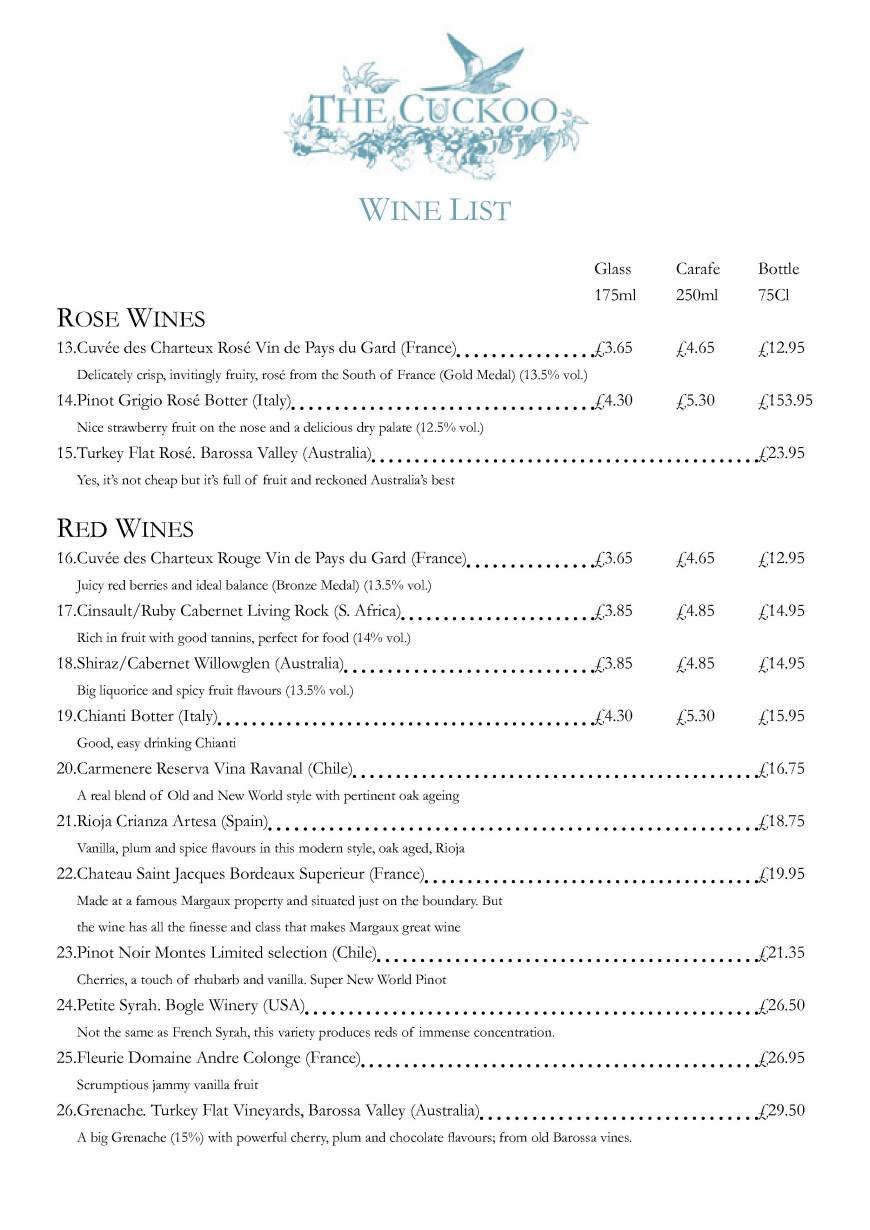  Pricelists of The Cuckoo Radley Green - Photo 7 of 8
