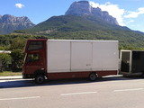 our 7.5 ton truck towing box trailer from Spain to UK via France  MHT Towing Service Sussex 21 Dinsdale Field 