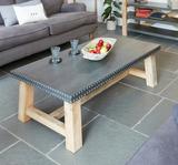 Taonga Furniture-Wood And Metal Coffee Table, Mansfield Woodhouse
