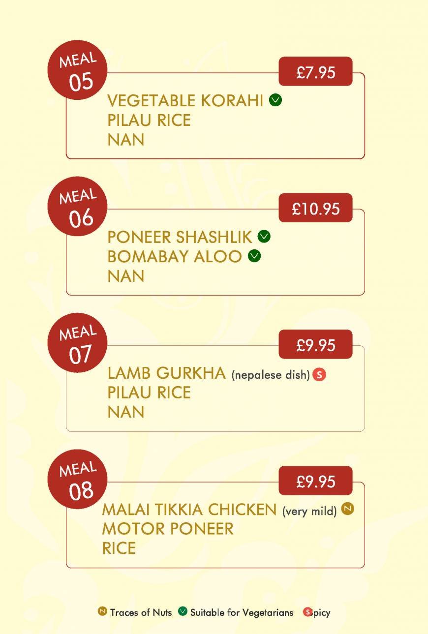  Pricelists of Zara Indian Cuisine at Royal Oak Royal Oak, Chelmsford Road - Photo 8 of 12