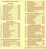 Menus & Prices, Good Year's Chinese Takeaway, Mottingham