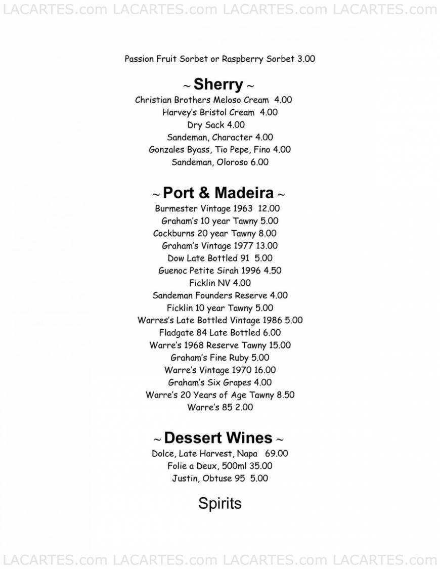  Pricelists of Cafe Camellia 16916 Bellflower Blvd. - Photo 5 of 8