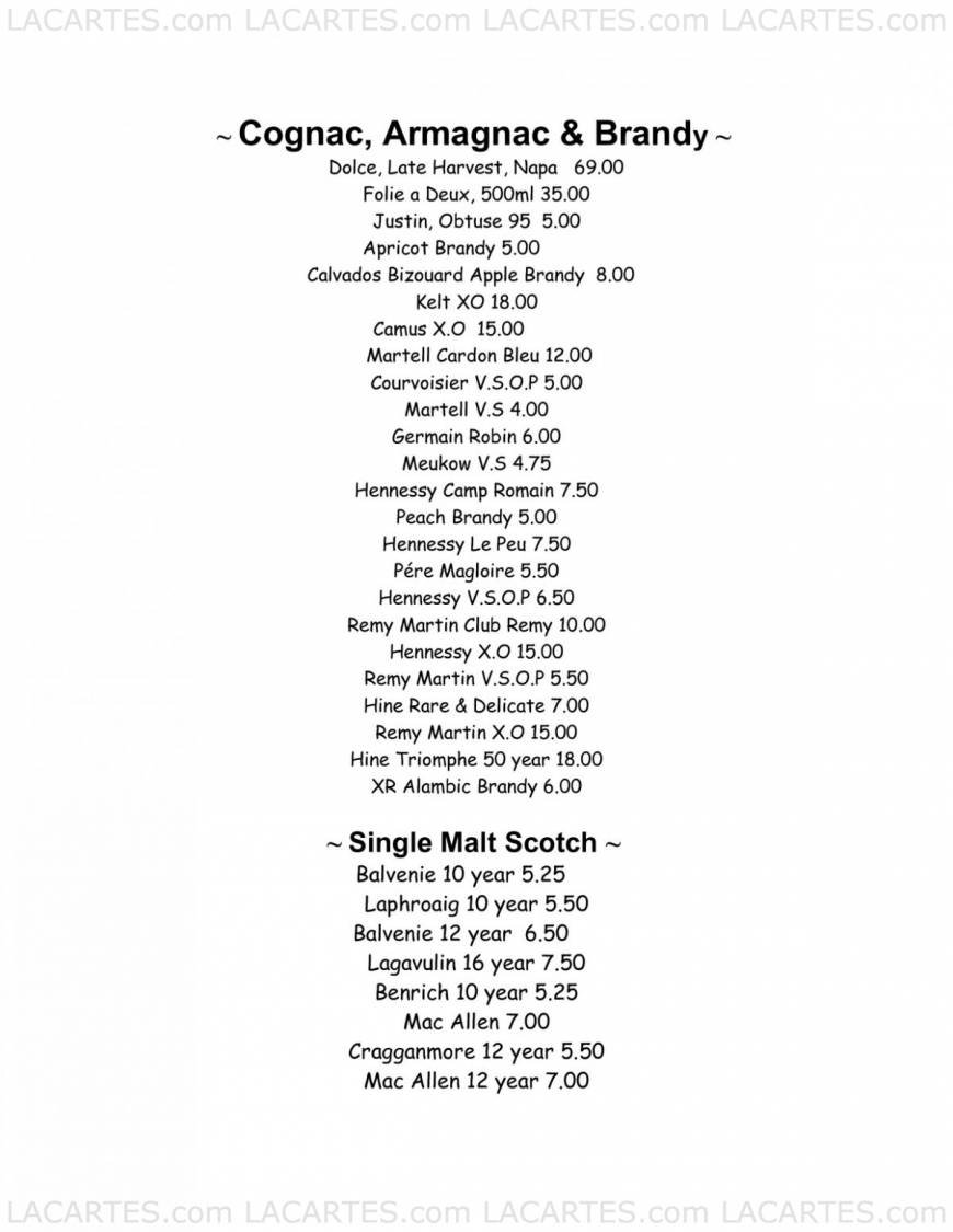  Pricelists of Cafe Camellia 16916 Bellflower Blvd. - Photo 6 of 8