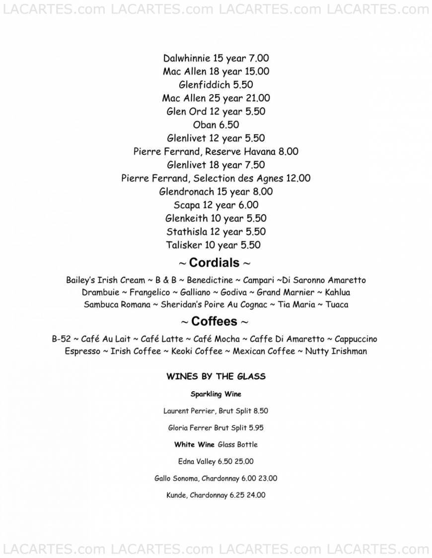  Pricelists of Cafe Camellia 16916 Bellflower Blvd. - Photo 7 of 8
