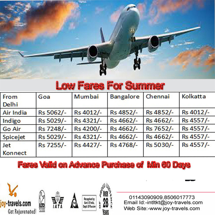  Pricelists of Joy Travels Pvt. Ltd 8, Regal Building, Parliament Street,Connaught Place - Photo 2 of 3