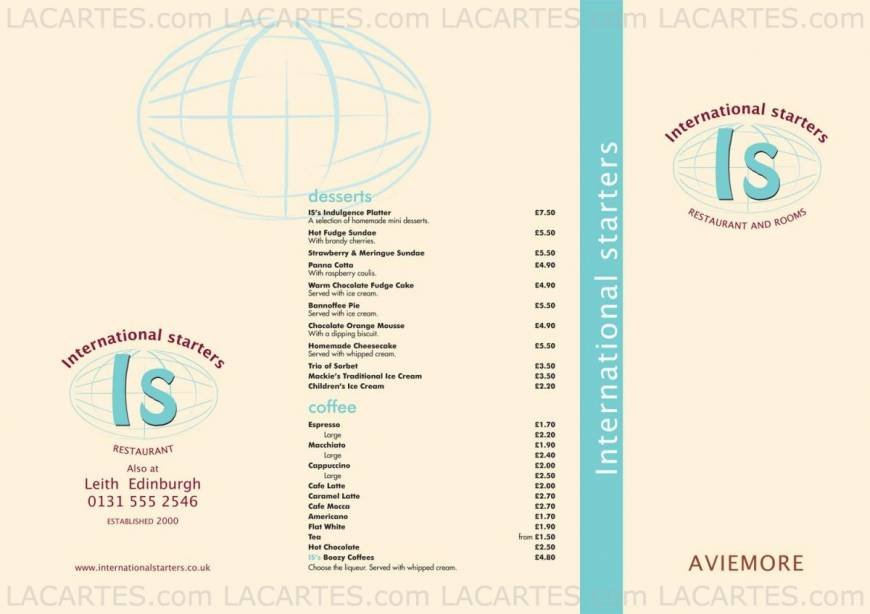  Pricelists of International Starters Restaurant and Rooms 131 Grampian Road - Photo 3 of 6