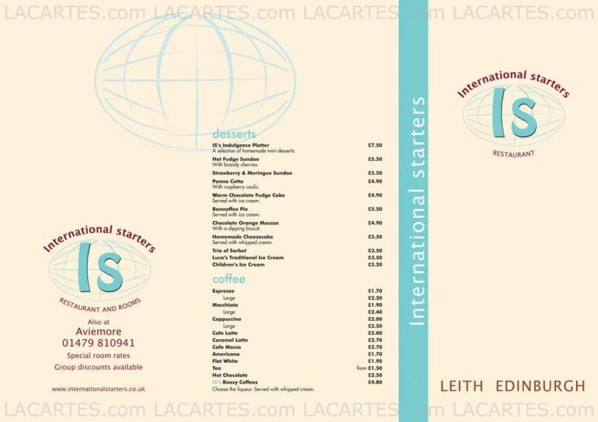  Pricelists of International Starters Restaurant and Rooms 131 Grampian Road - Photo 5 of 6