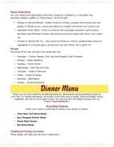 Menus & Prices, Holiday Showcase Restaurant, Cheektowaga