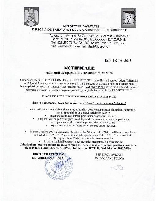  Pricelists of COMPANIA DDD - Firma presatri servicii deratizare, dezinsectie si dezinfectie Bucuresti, Ilfov Aleea Taifunului, nr.23 - Photo 1 of 10
