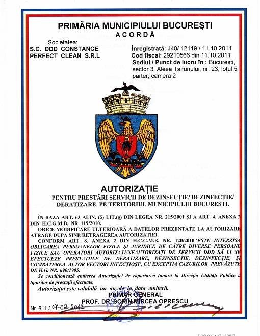  Pricelists of COMPANIA DDD - Firma presatri servicii deratizare, dezinsectie si dezinfectie Bucuresti, Ilfov Aleea Taifunului, nr.23 - Photo 4 of 10