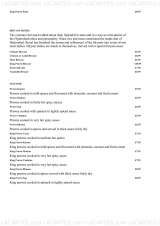 Menus & Prices, Royal Indian Cuisine, Chislehurst
