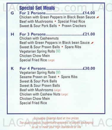  Pricelists of The Hot Wok 30 London Road  - Photo 7 of 7