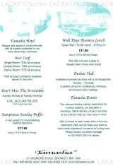 Menus & Prices, Tamasha Hotel & Restaurant, Bromley