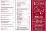 Menus & Prices, Udaipur Restaurant, Chislehurst