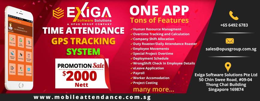  Pricelists of Mobile Time Attendance Tracking Solutions 50 Chin Swee Road, #09-04, Thong Chai Building, Singapore 169874 - Photo 2 of 10