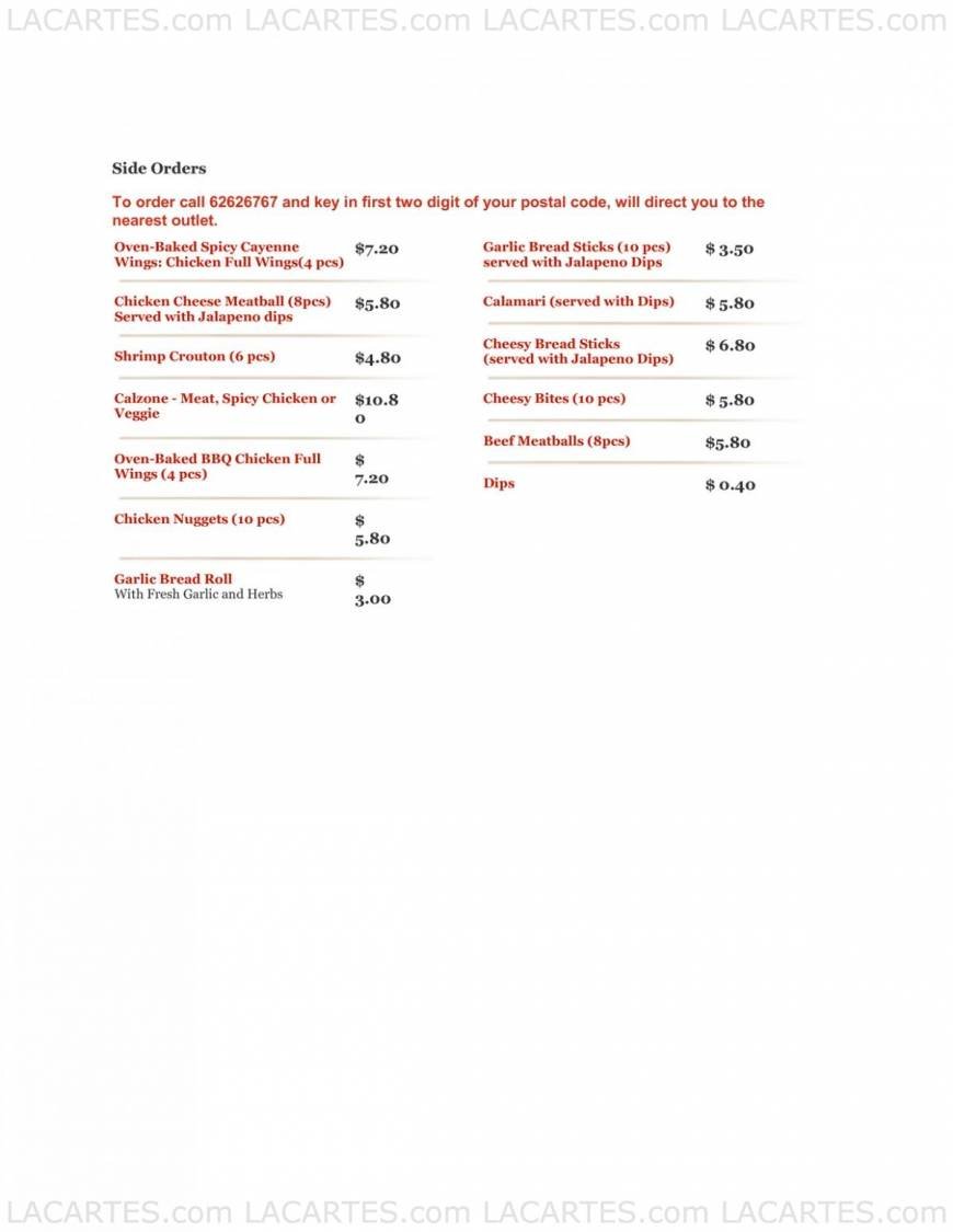  Pricelists of Sarpino's Pizzeria @ Jalan Pemimpin Jalan Pemimpin - Photo 5 of 6