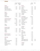 Menus & Prices, The Vineyard Restaurant, Wrotham Heath