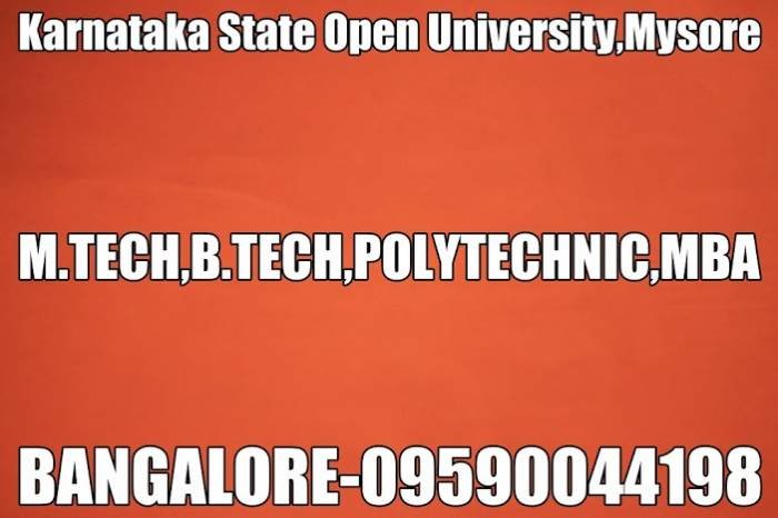  Profile Photos of B.TECH IN DISTANCE MODE FROM KARNATAKA STATE OPEN UNIVERSITY IN BANGALORE NO.10/1,OPPOSITE DOMLUR BUS STAND - Photo 6 of 6